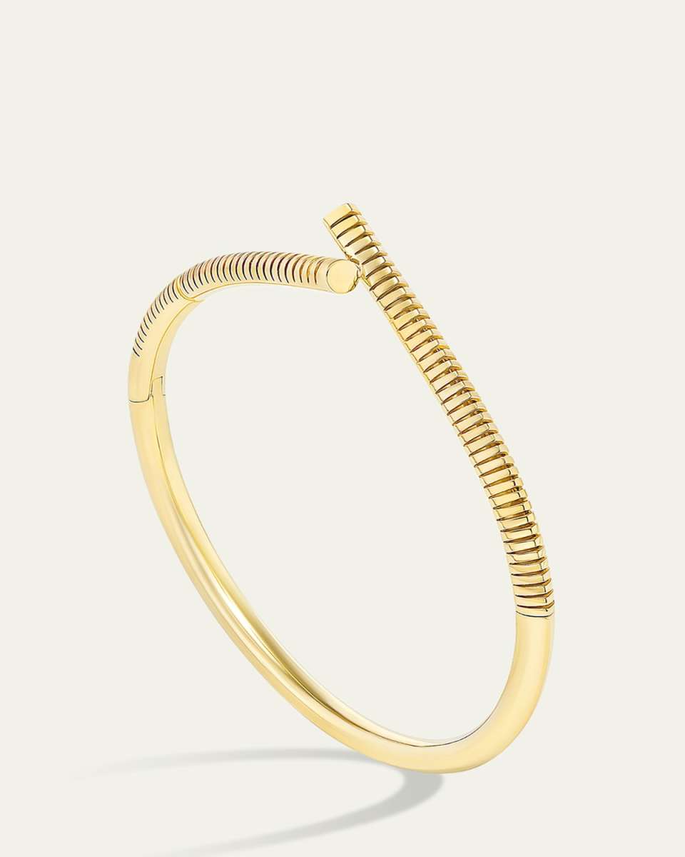 18K Yellow Gold Oera Bracelet, Ribbed Version